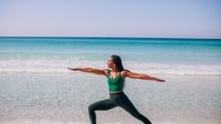 Yoga on the beach